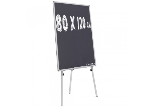 Chalky Teleskopik Ayaklı Kara Tahta 80x120 cm